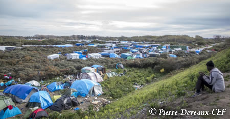 tentes de migrants a Calais